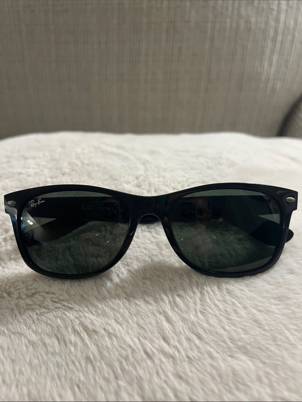Ray-Ban New Wayfarer RB2132 Black Sunglasses 55mm Unisex